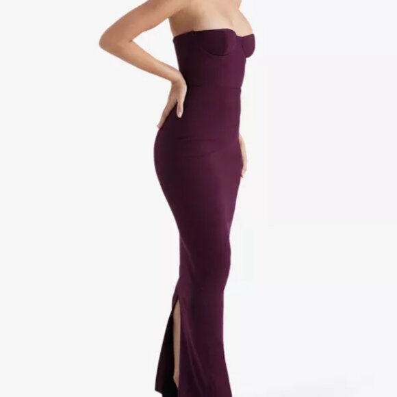 NEW House of CB shoulderless maxi dress Size S #1632 - Picture 3 of 9